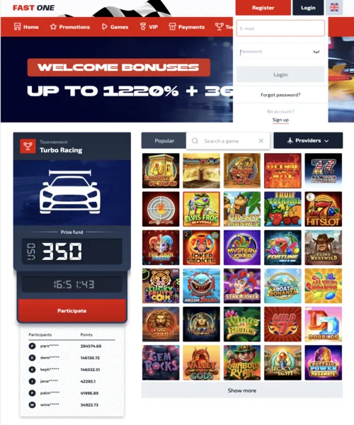 Passwort F1 Casino